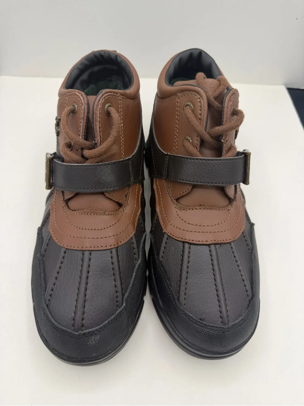 Polo by Ralph Lauren Black and‎ Brown Men’s Rain & Snow Boots